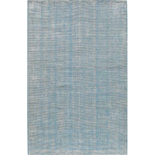 Rugs America Williams Stonewash Turquoise Rectangle Solid Rug- 5 x 8 ft. 25254